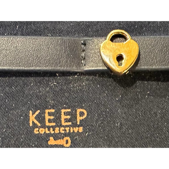 Keep Collective Gold Heart Padlock, Unlock Love - Picture 2 of 2